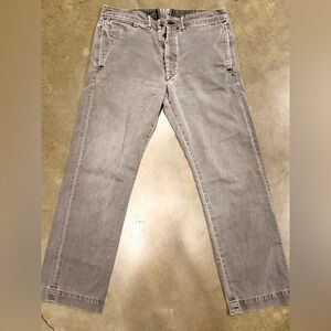 Double RL Grey Twill Pants RN41381 Bootcut 32x30